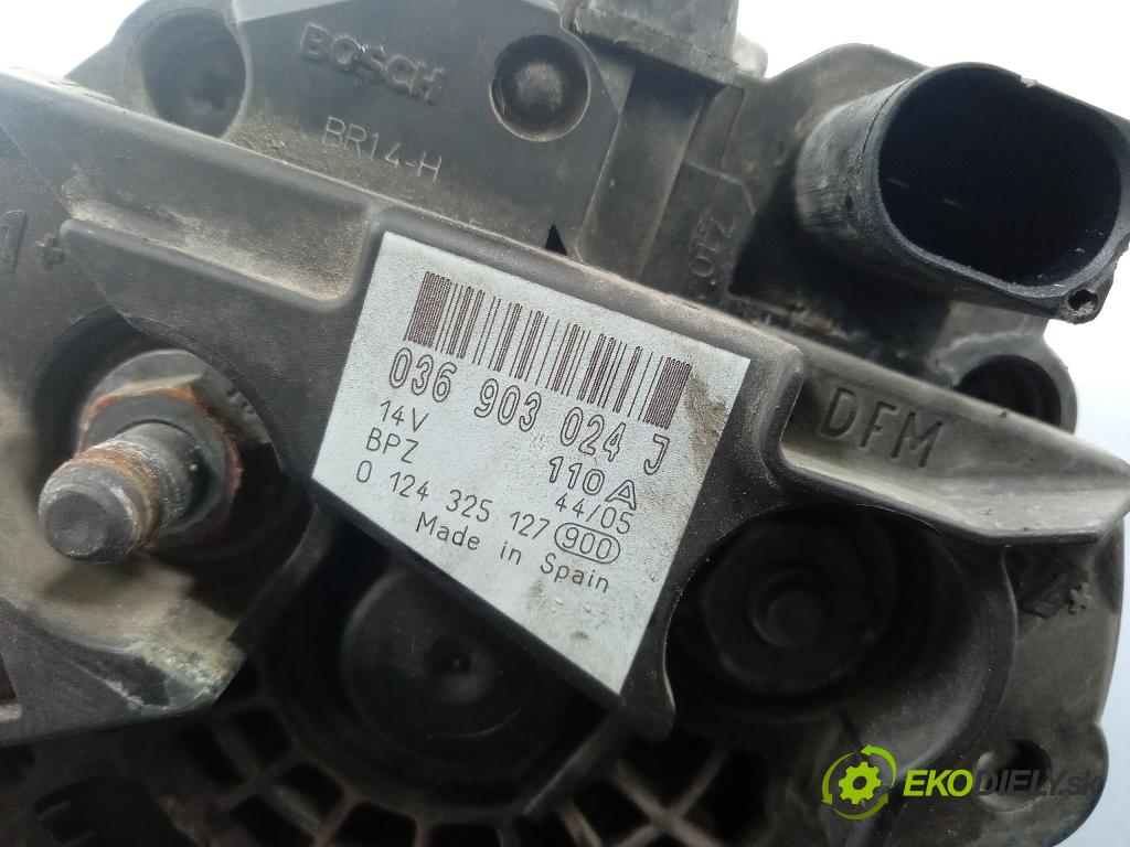 Vw Golf 2006 Alternator 036903024J