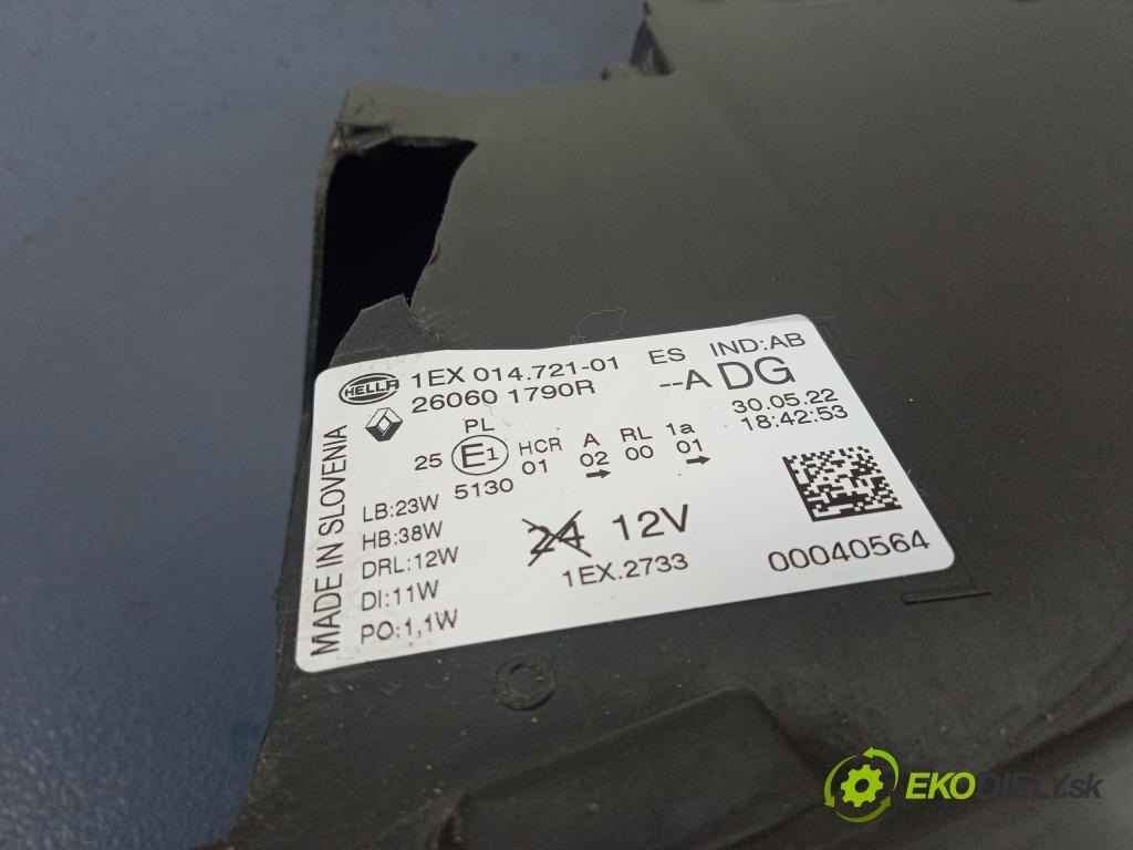 Renault Trafic 0 Reflektor: Vľavo: 260601790R