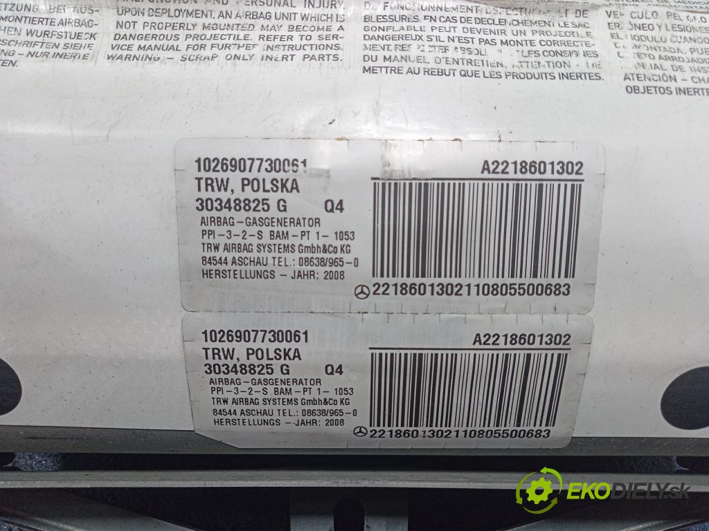 Mercedes S-klasa 2008 kokpit,pristrojová doska Distribúcia: 01