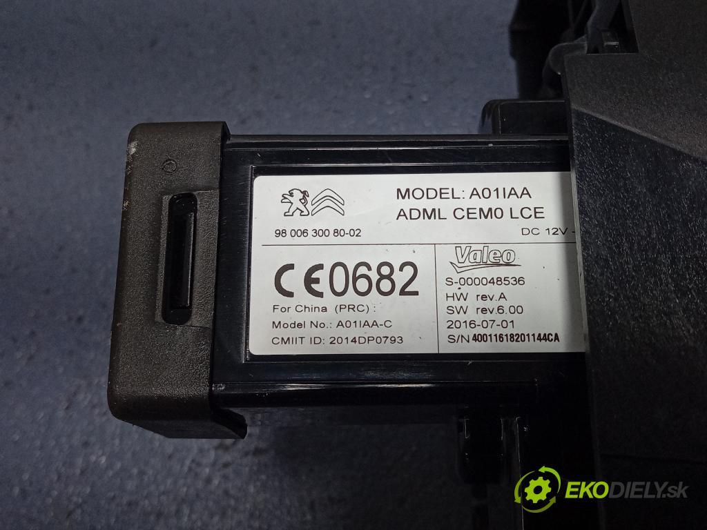 Citroen C4 picasso 2016 Zobrazit: Rádio: / GPS 98011194XU