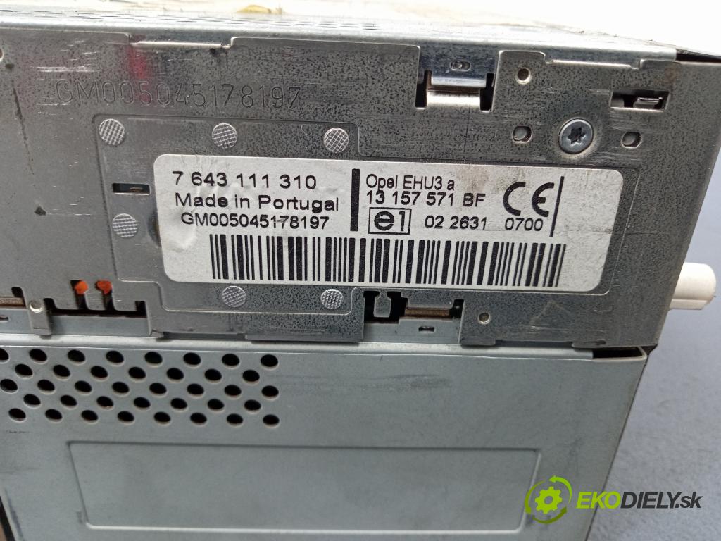 Opel Astra 2004 Radio I Navigácia: 13157571