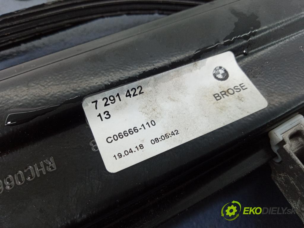 Bmw Seria 3 2018 mechanismus stahování Sklenka: Zad: v pravo: 7291422