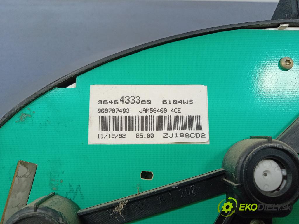 Citroen Berlingo 2003 prístrojovka/ budíky 9646433380