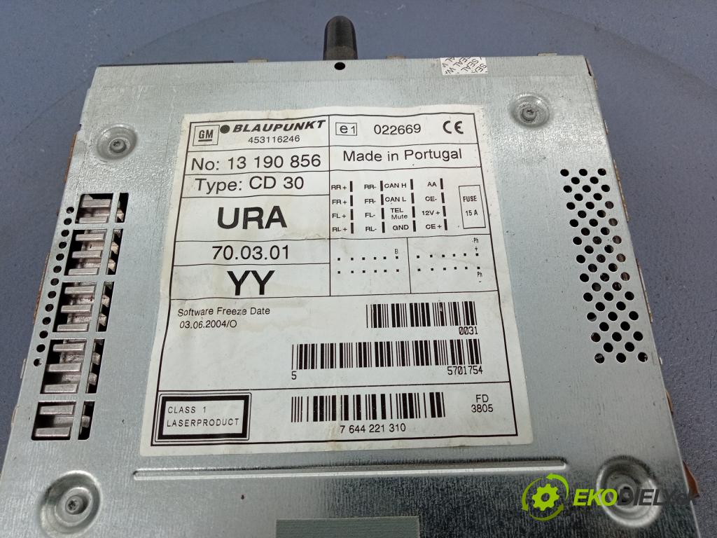 Opel Zafira 2005 Radio I Navigácia: 13190856