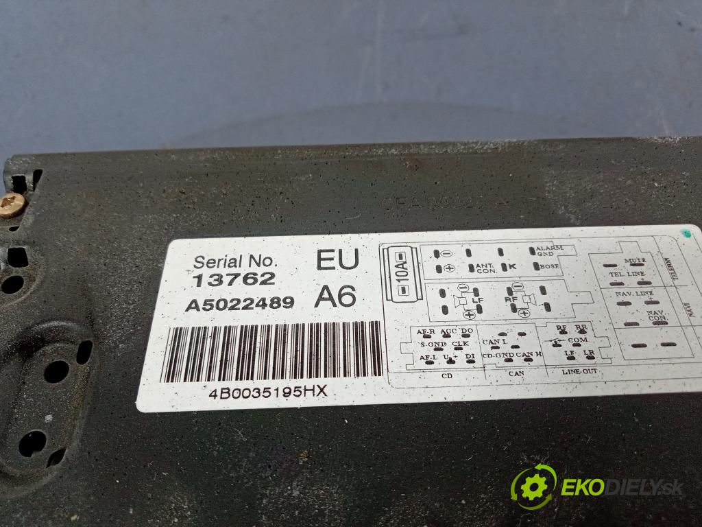 Audi A6 2002 Radio I Navigácia: 4B0035195HX