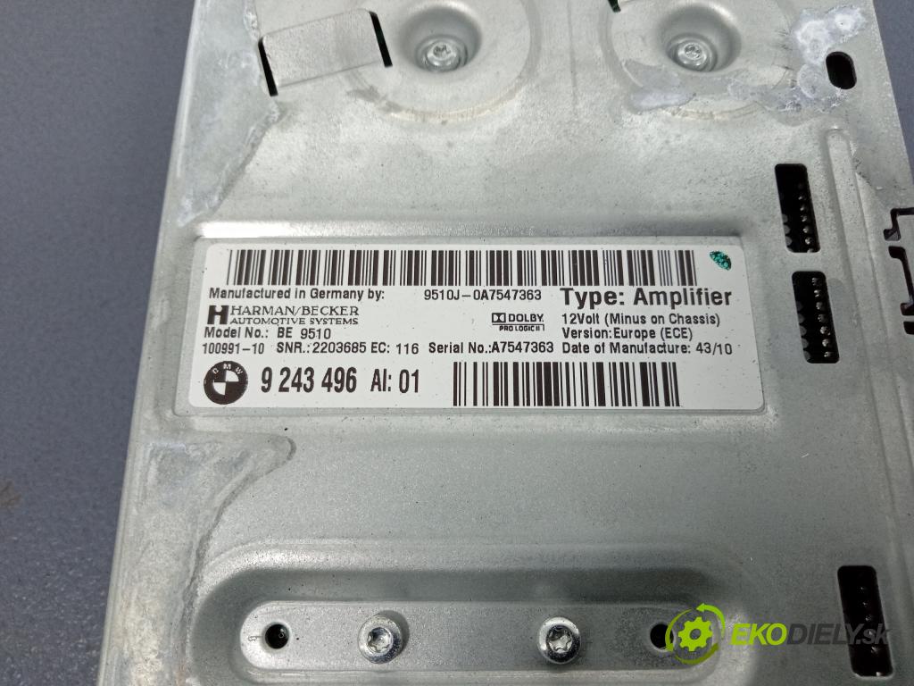 Bmw Seria 5 2010 Zesilovač: Rádio: Navigacia: 9243496