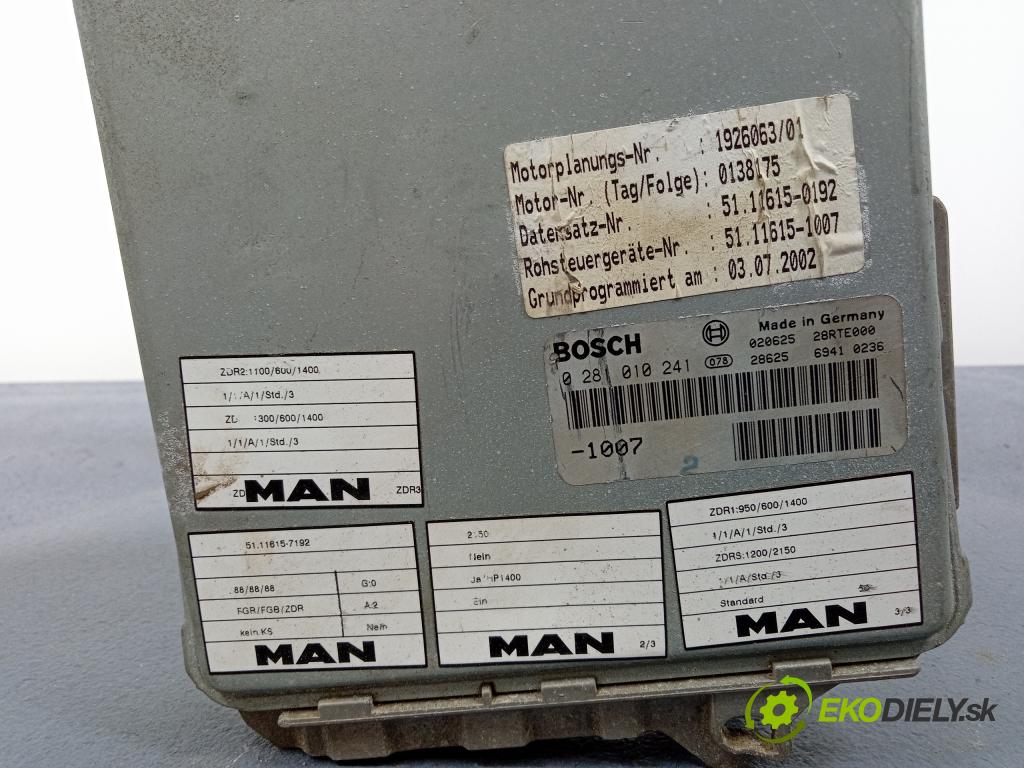 Man F2001 2002 riadiaca jednotka Motor: 51.11615-7192