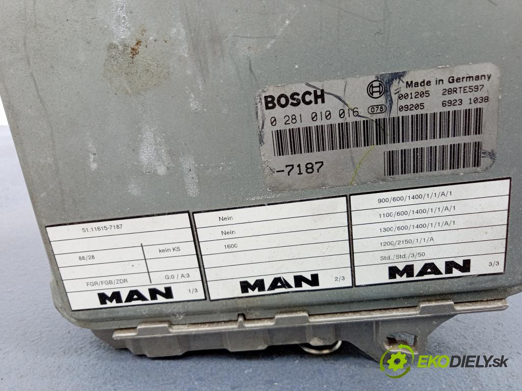 Man F2001 2001 riadiaca jednotka Motor: 51.11615-7187