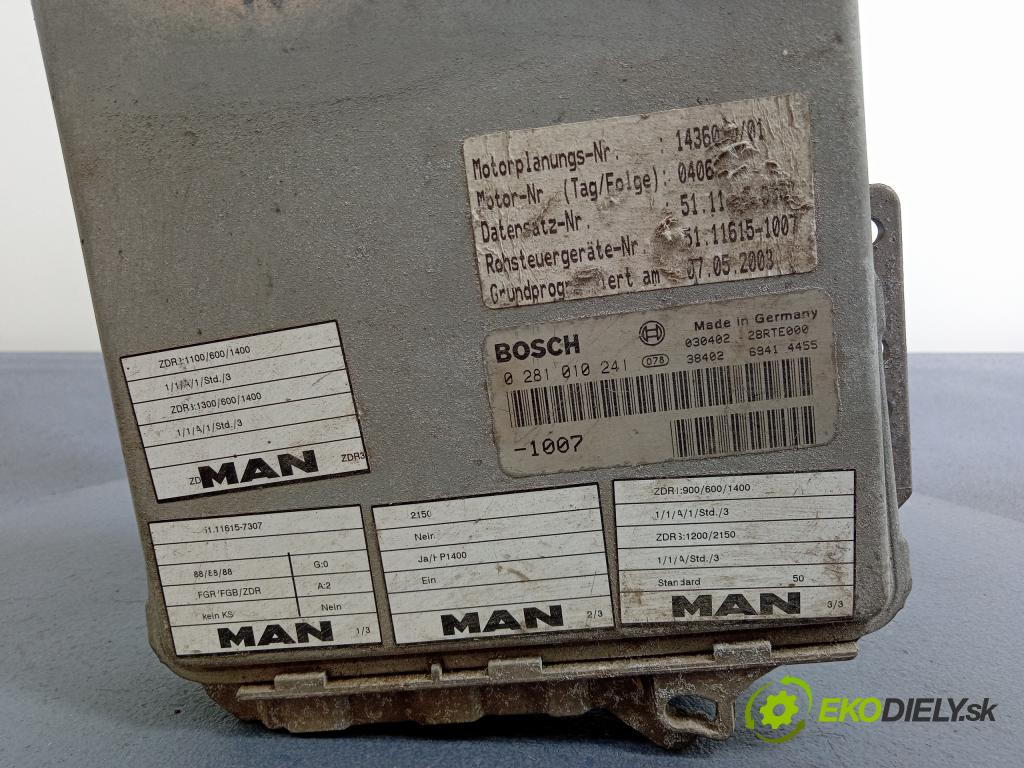 Man F2001 2003 riadiaca jednotka Motor: 51.11615-7307