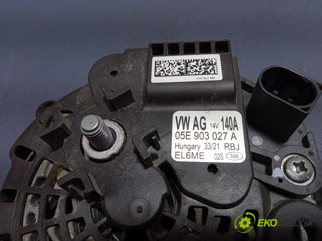 Vw Passat 2021 Alternator 05E903027A