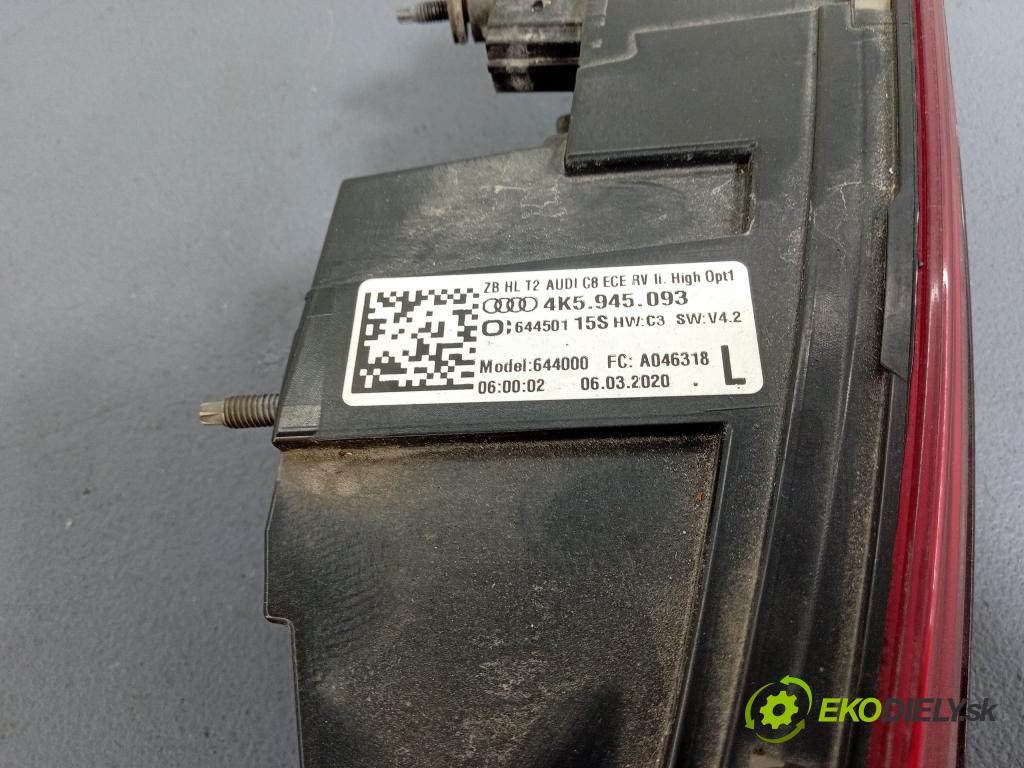 Audi A6 2020 svetlo / reflektor zad ľavá Vnútri: 4K5945093