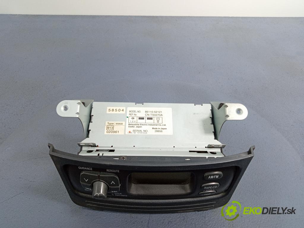 Toyota Yaris verso 2003 Zobrazit: Rádio: / GPS 86110-52121