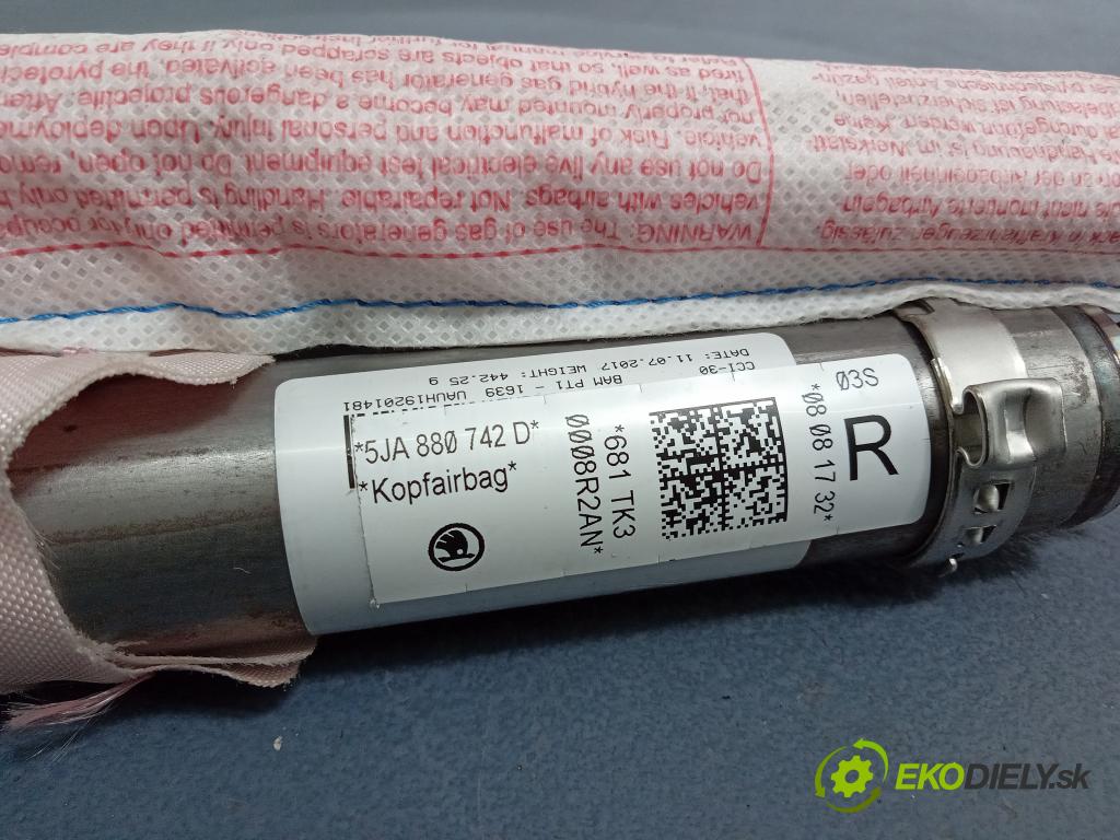 Skoda Rapid 2017 Airbag: clona x 5JA880742D