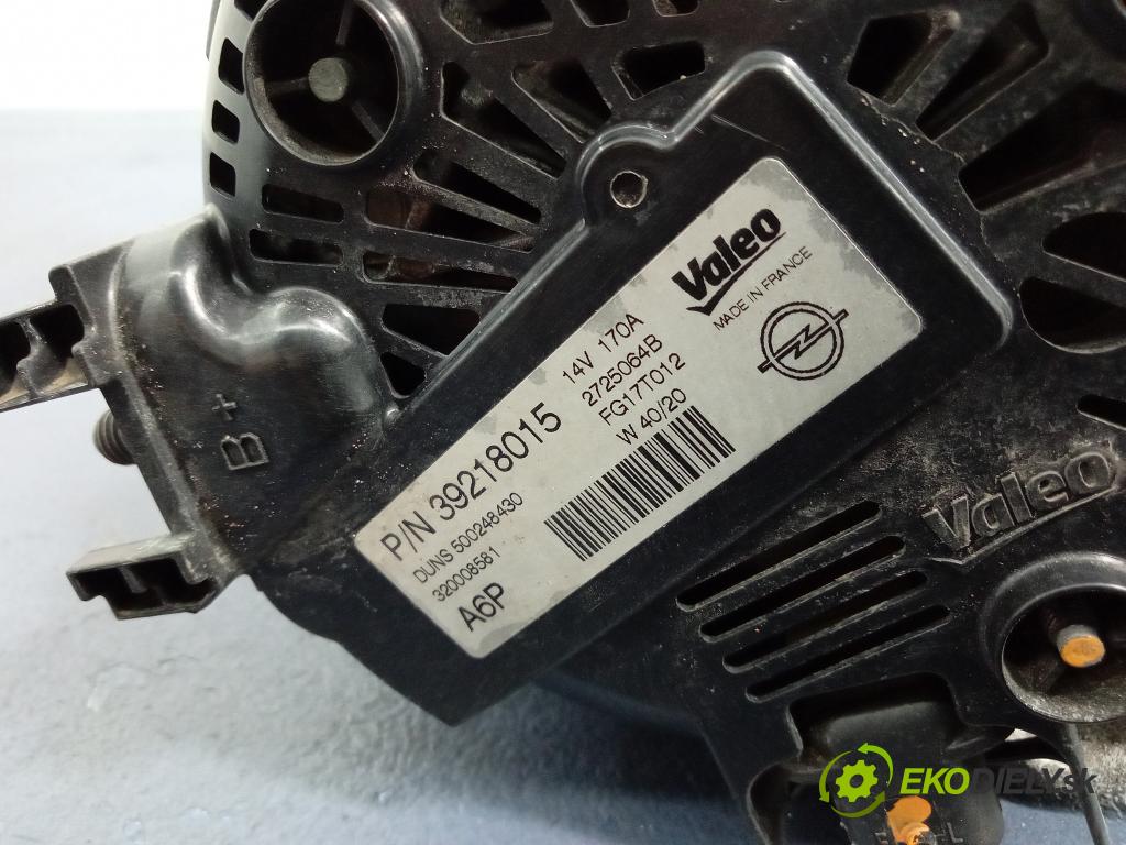 Opel Insignia 2020 Alternator 39218015