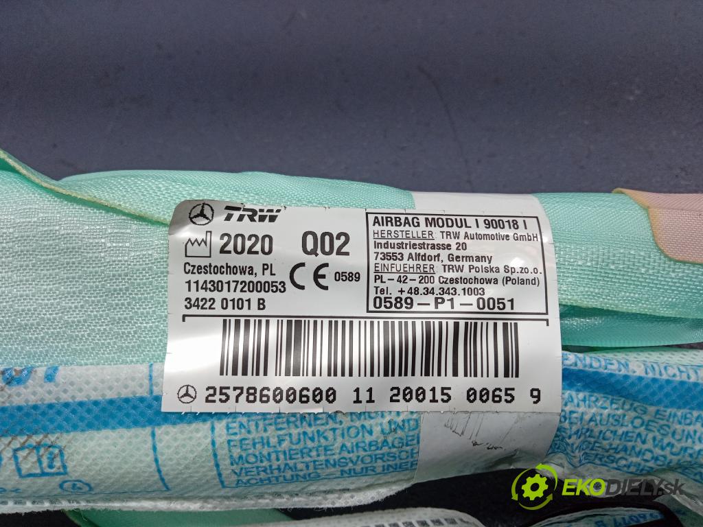 Mercedes Cls 2020 Airbag: Záclona: x A2578600600