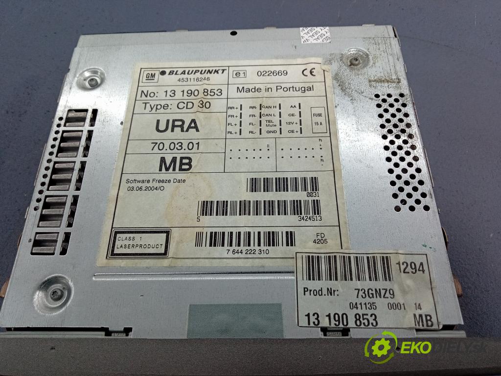 Opel Vectra 2005 Radio I Navigácia: 13190853