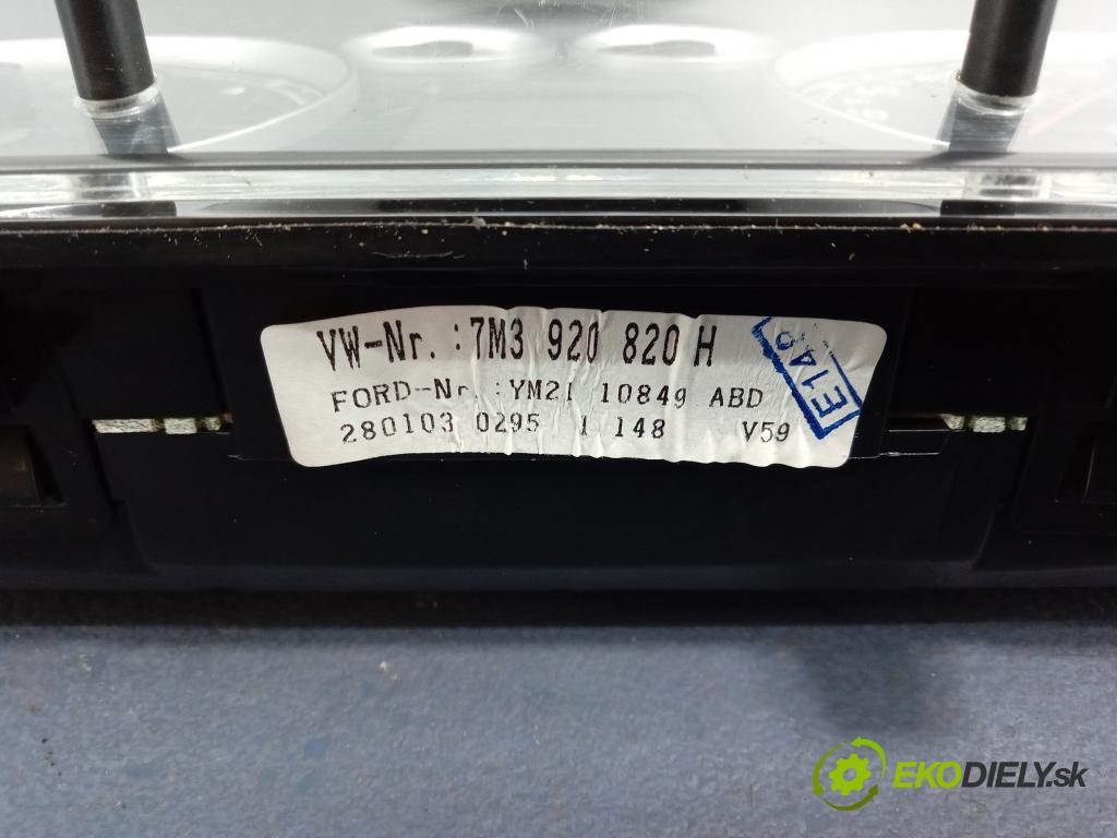 Vw Sharan 2003 prístrojovka/ budíky 7M3920820H