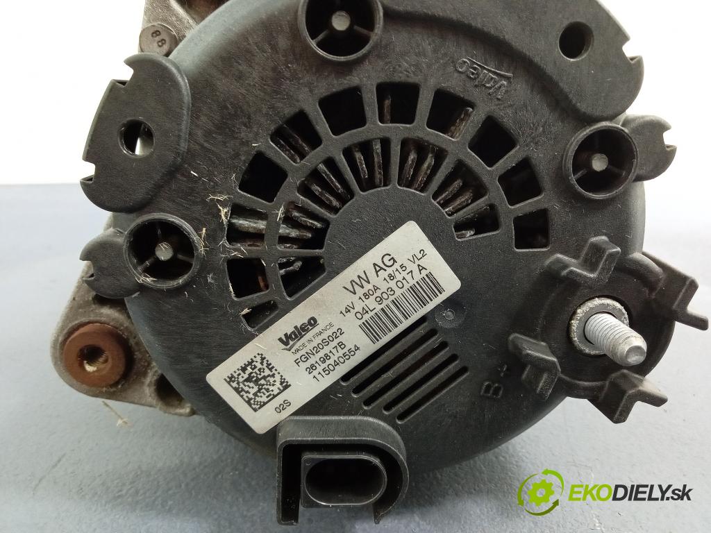 Audi A4 2015 Alternator 04L903017A