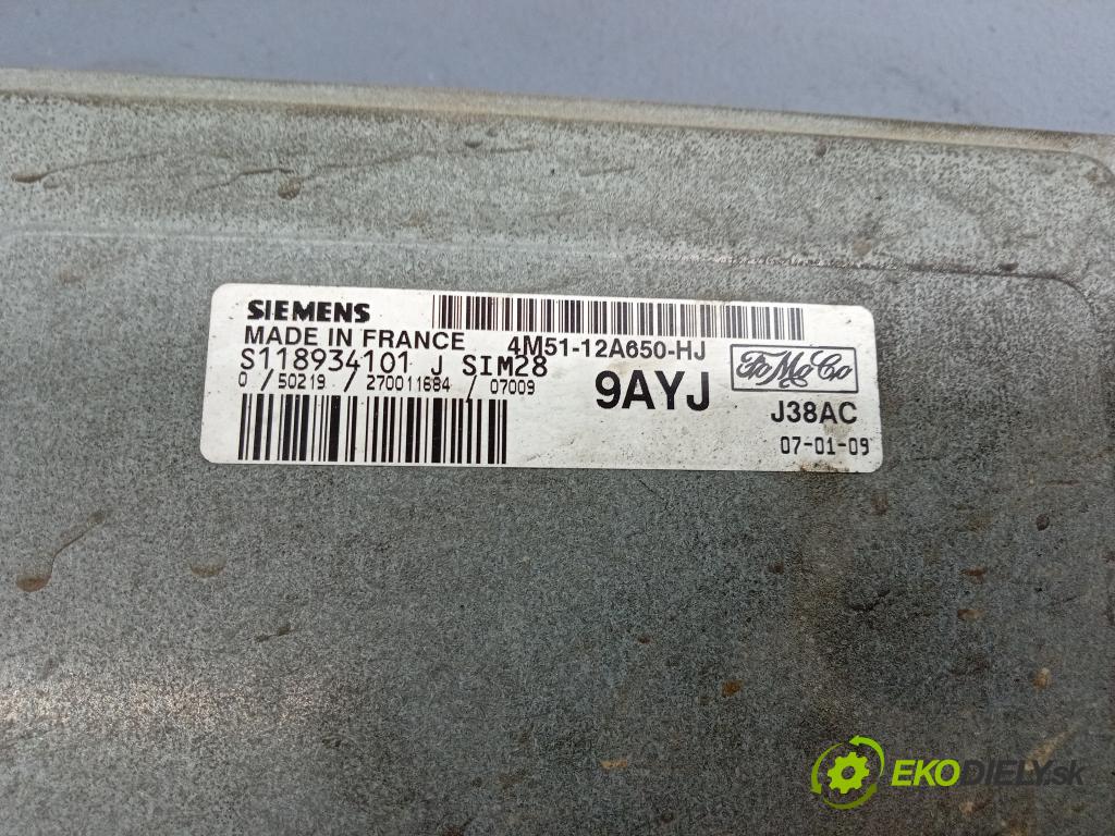 Ford Focus 2007 riadiaca jednotka Motor: 4M51-12A650-HJ