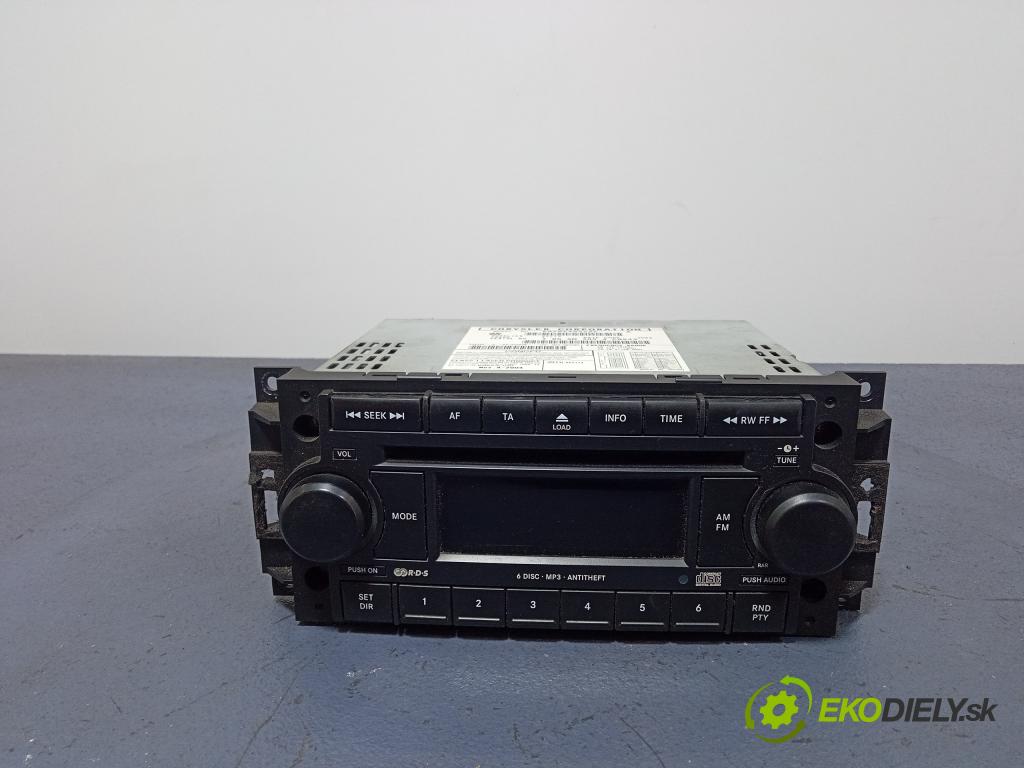 Chrysler Cruiser 2005 Radio I Navigácia: P05064065AE