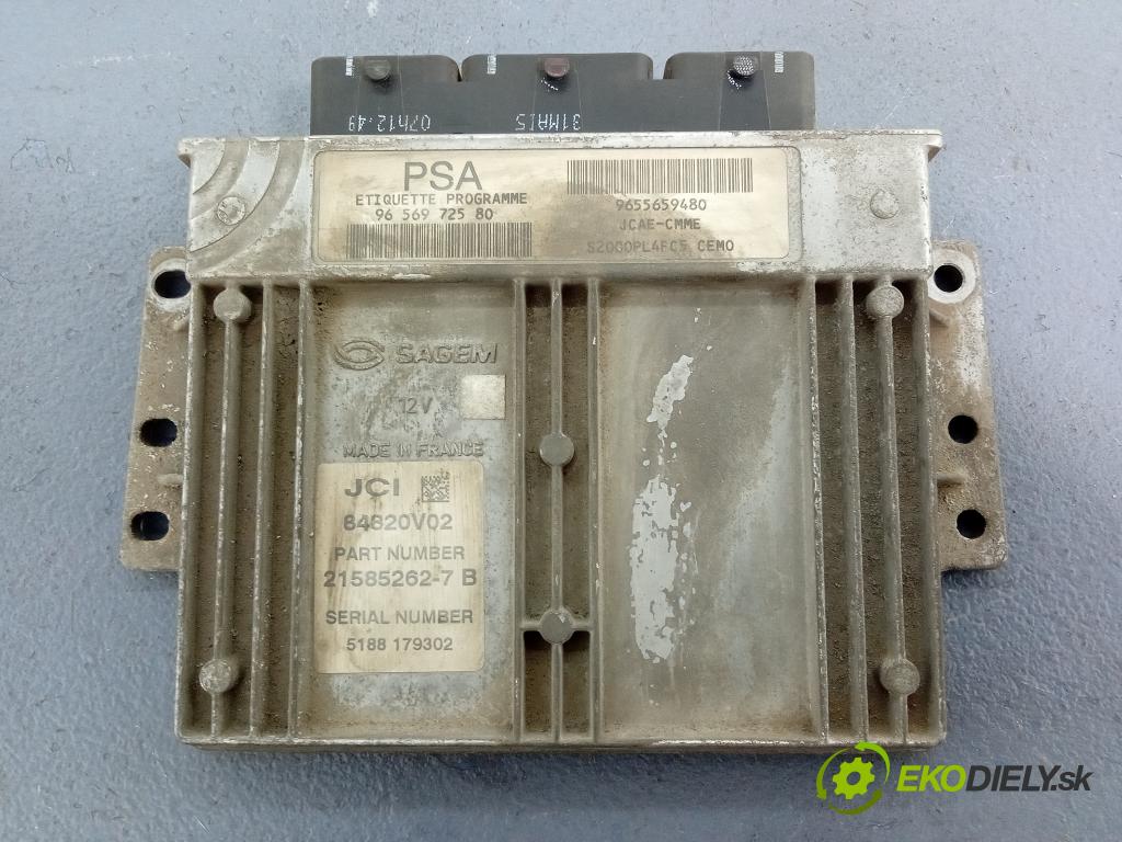 Peugeot 206 2005 riadiaca jednotka Motor: 9656972580