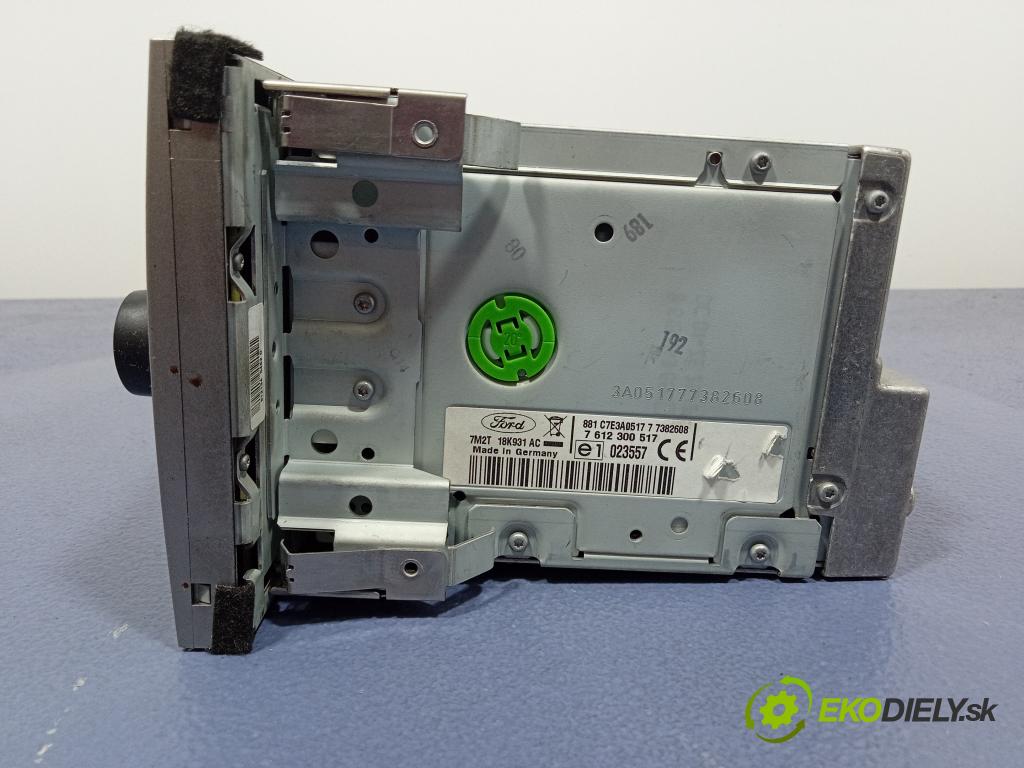 Ford Mondeo 2007 Radio I Navigácia: 7M2T18K931AC