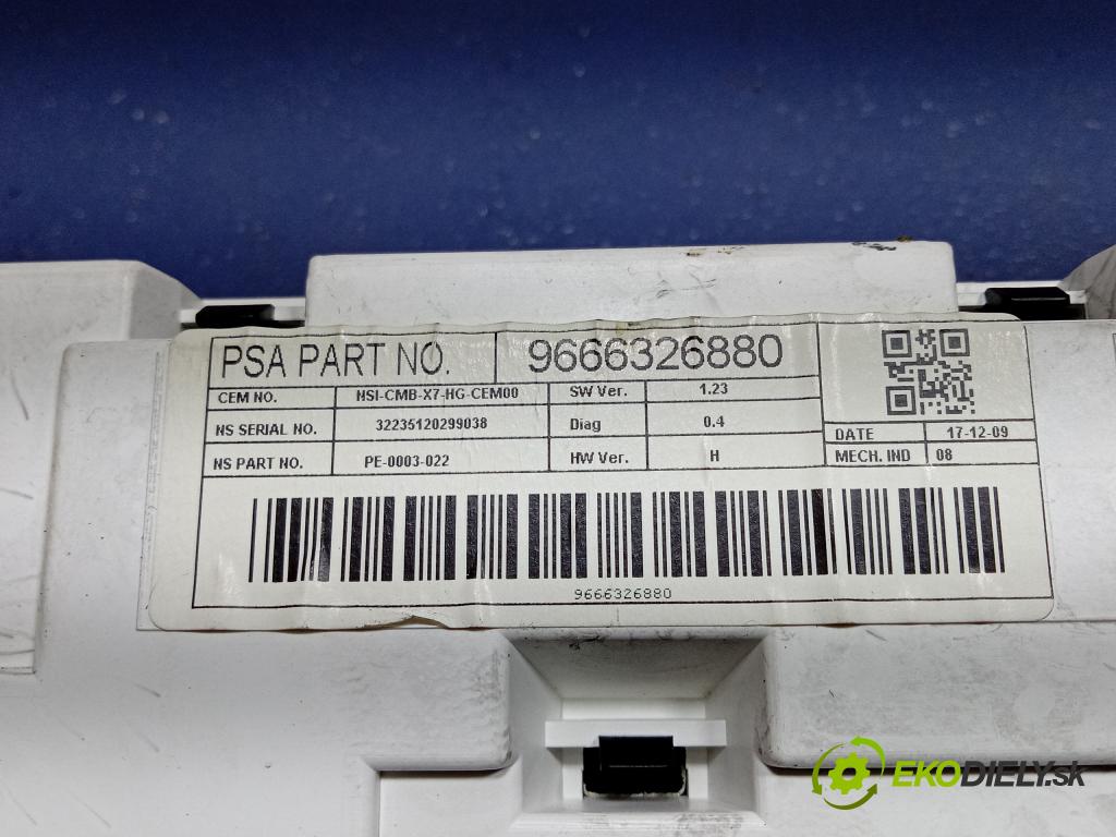 Citroen C5 2010 prístrojovka/ budíky 9666326880