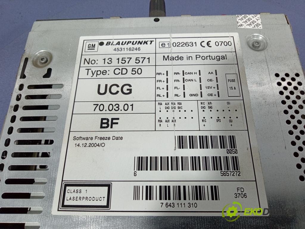 Opel Astra 2006 Radio I Navigácia: 13157571
