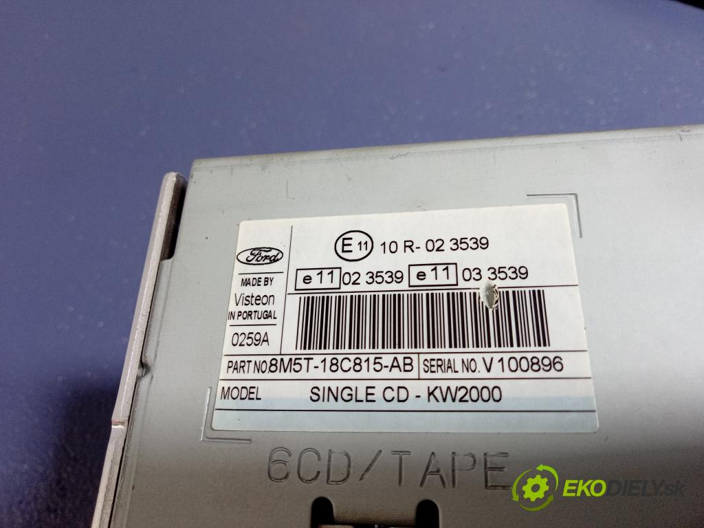 Ford Focus 2008 Radio I Navigácia: 8M5T-18C815-AB