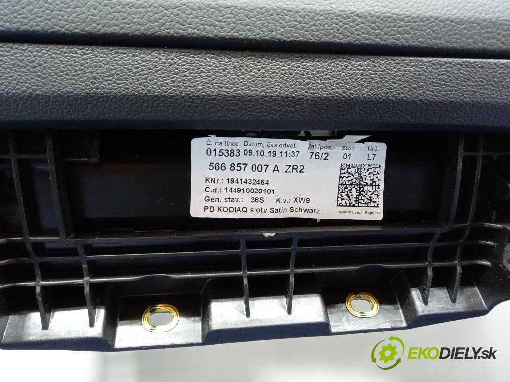 Skoda Kodiaq 2019 kokpit,pristrojová doska 566857007A