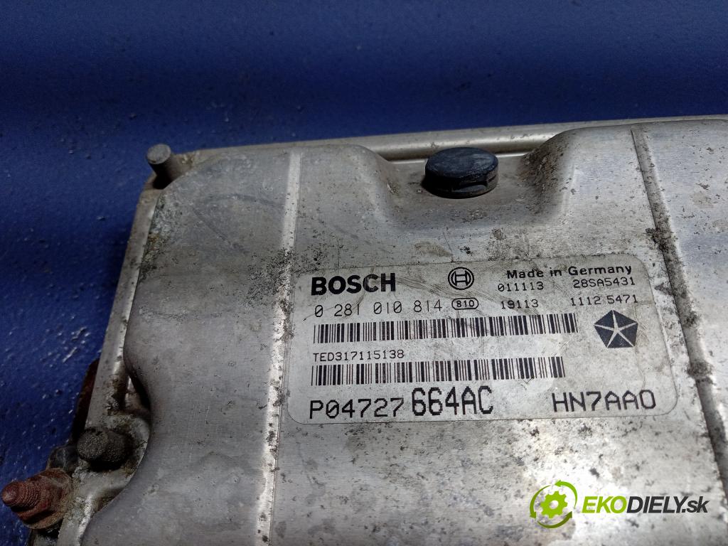 Chrysler Voyager 2003 riadiaca jednotka Motor: 0281010814