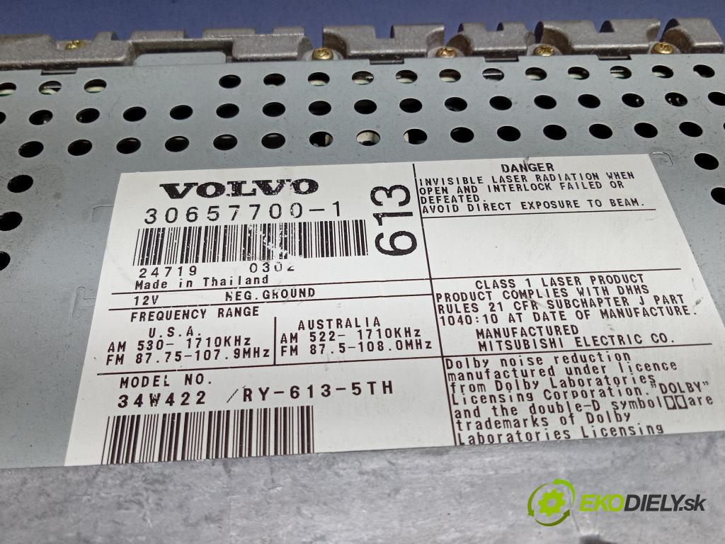 Volvo S60 2004 Radio I Navigácia: 30657700