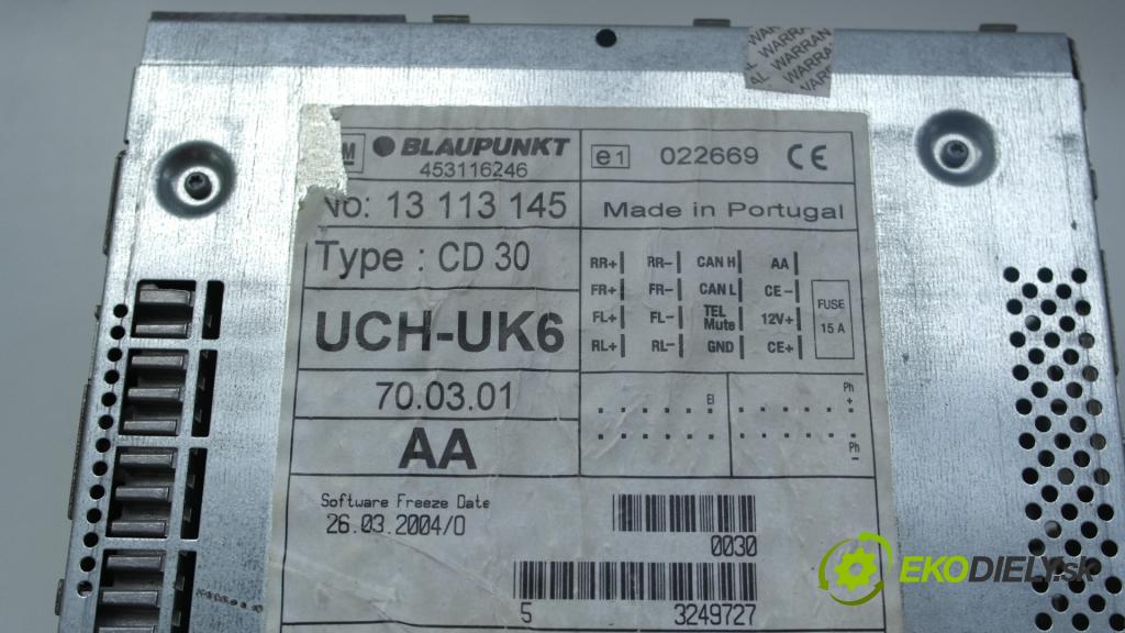 Opel Vectra 2005 Radio I Navigácia: 13113145