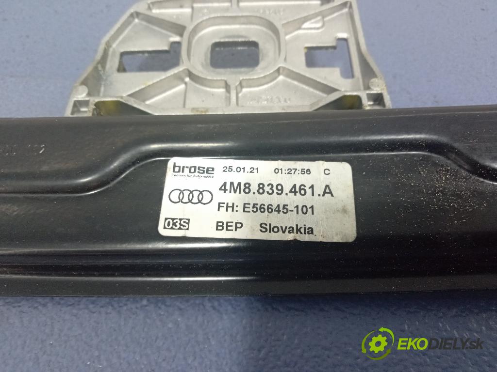 Audi RS Q8 2021 mechanismus stahování Sklenka: Zad: Levý: 4M8839461A
