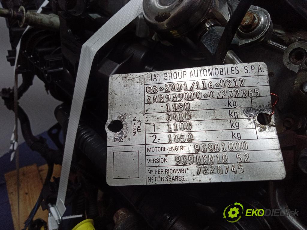 Alfa romeo 159 2010 motor Benzín 939B1000