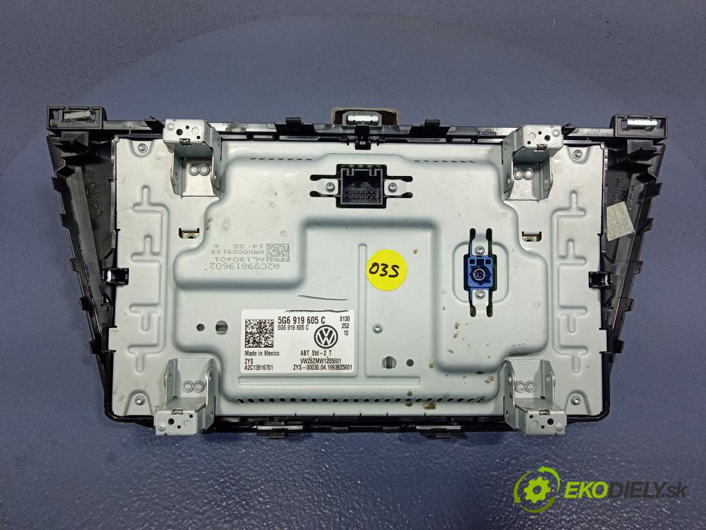 Vw Tiguan 2019 Zobrazit: Rádio: / GPS 5G6919605C