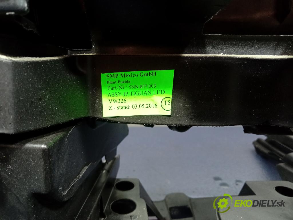 Vw Tiguan 2019 kokpit,pristrojová doska 5NN857003