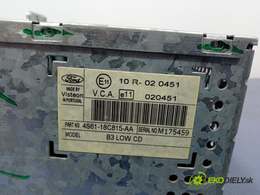 Ford Fiesta 2004 Radio I Navigácia: 4S61-18C815-AA