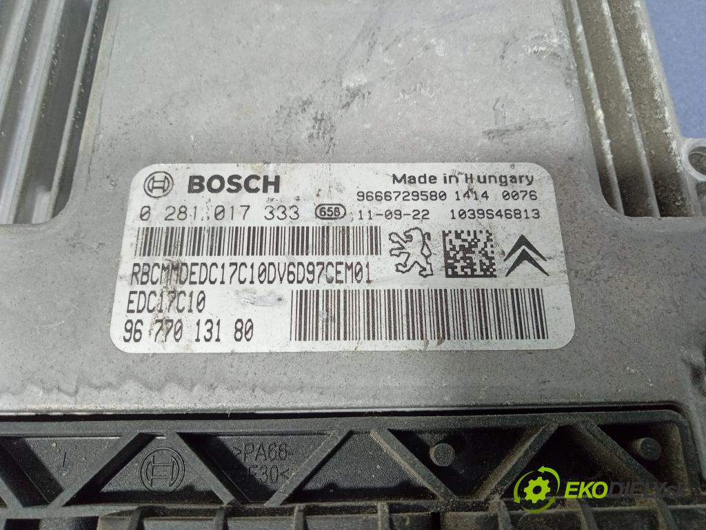 Peugeot 207 2011 riadiaca jednotka Motor: 9677013180