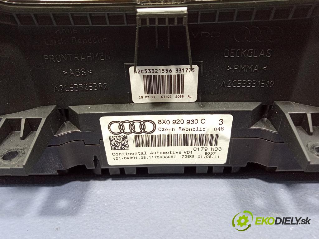 Audi A1 2011 prístrojovka/ budíky 8X0920930C