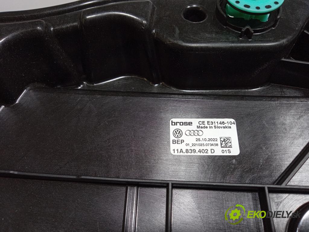 Audi Q4 2022 mechanismus stahování Sklenka: Zad: v pravo: 11A839402D