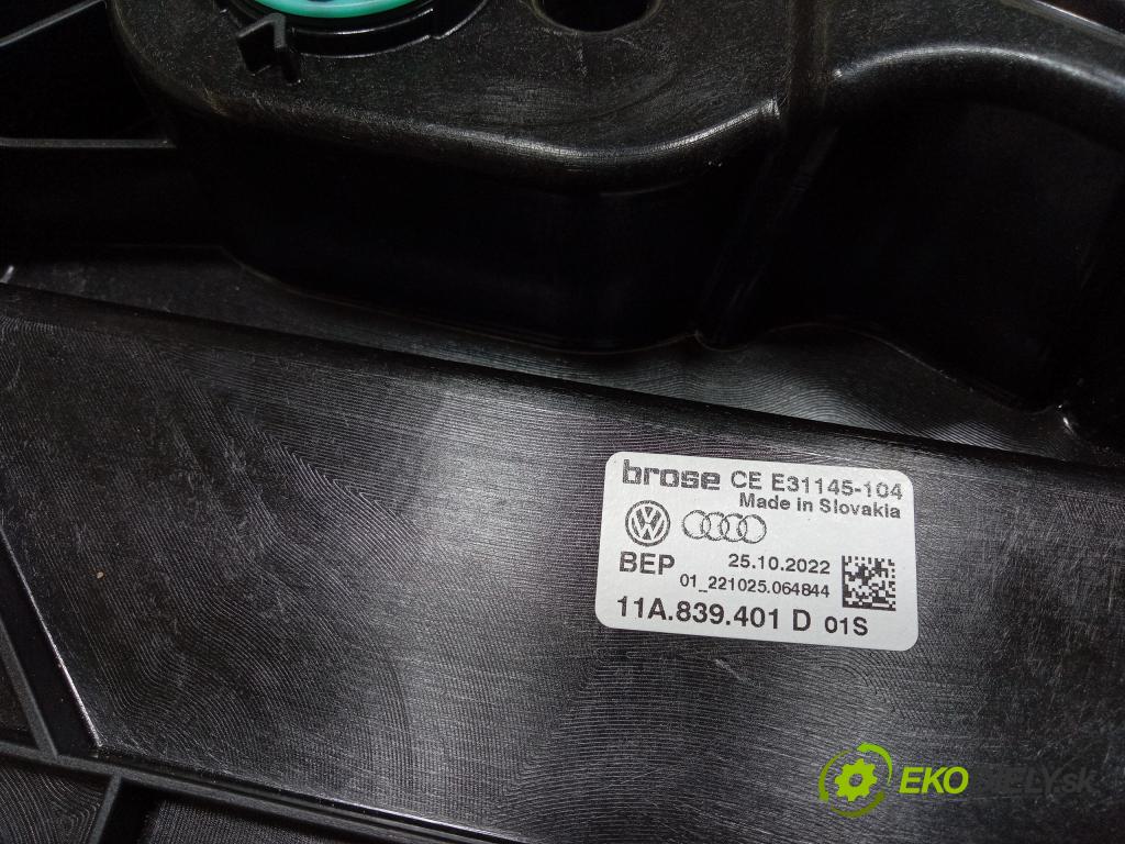 Audi Q4 2022 mechanismus stahování Sklenka: Zad: Levý: 11A839401D