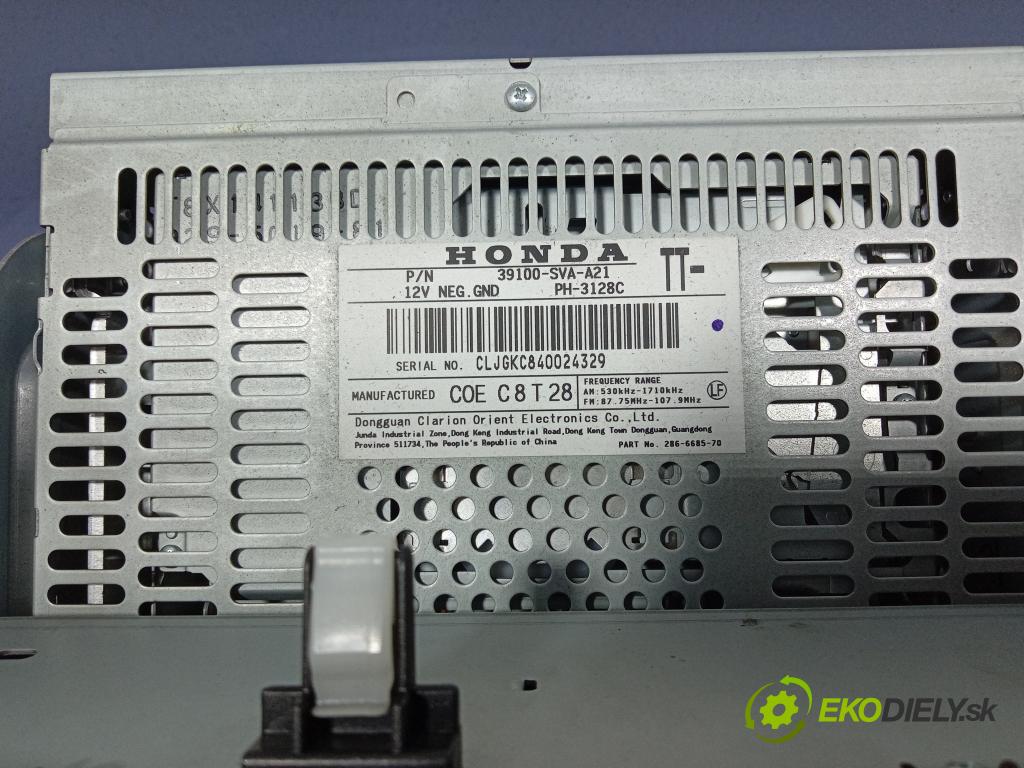 Honda Civic 2009 Radio I Navigácia: 39100-SVA-A21