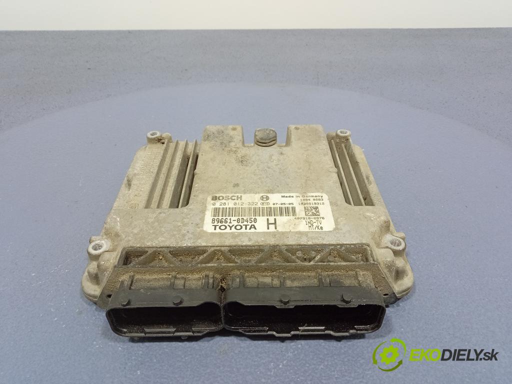 Toyota Yaris 2007 riadiaca jednotka Motor: 89661-0D450