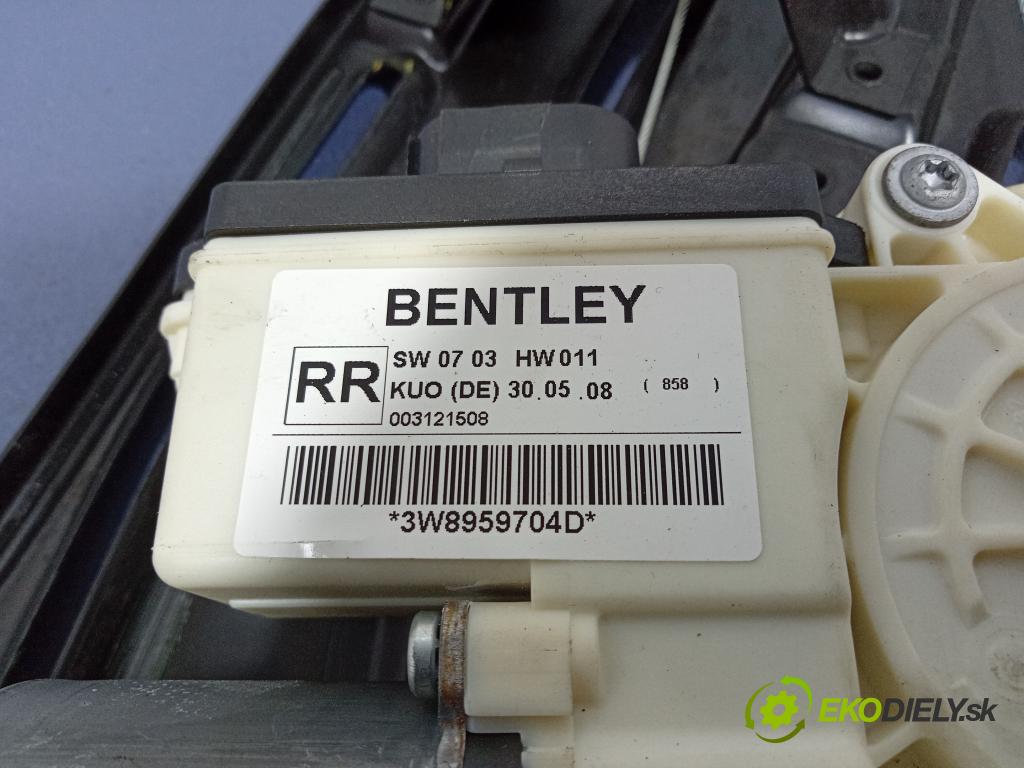 Bentley Contin gt sp 2008 mechanismus stahování Sklenka: Zad: v pravo: 3W8839398B