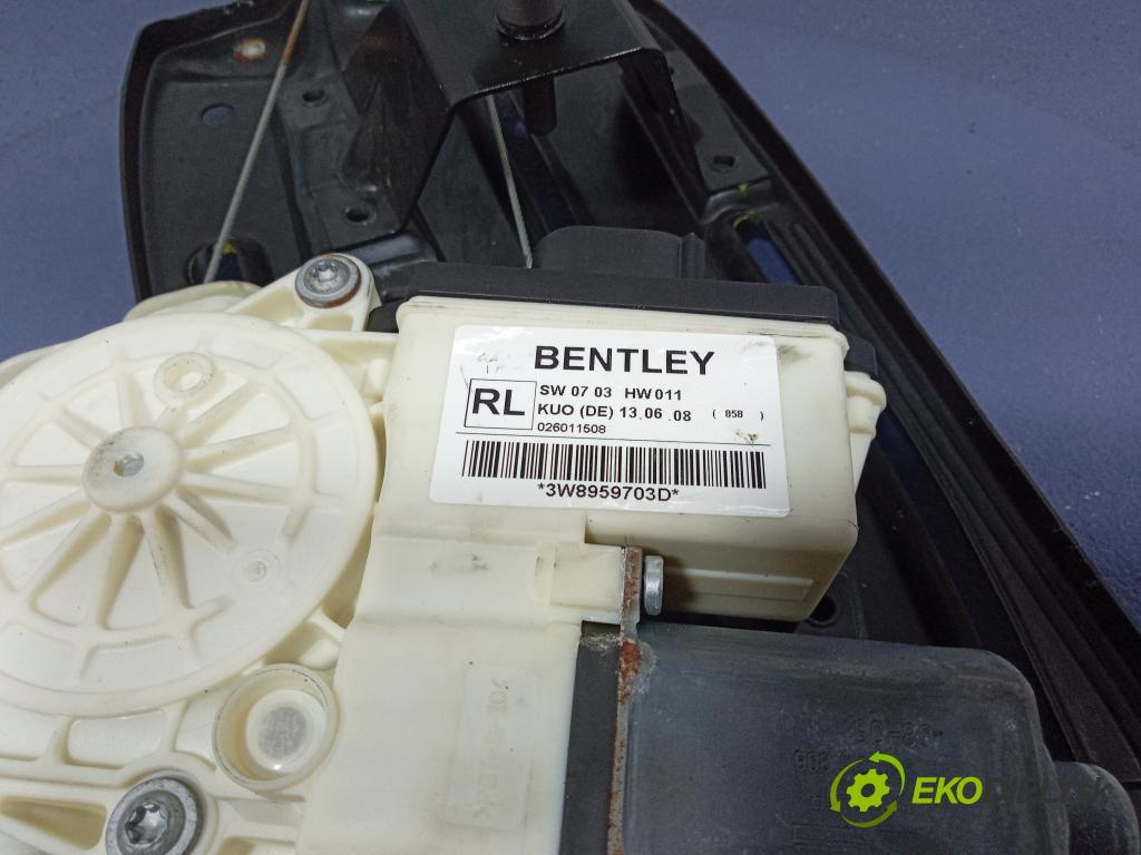 Bentley Contin gt sp 2008 mechanismus stahování Sklenka: Zad: Levý: 3W8839397B
