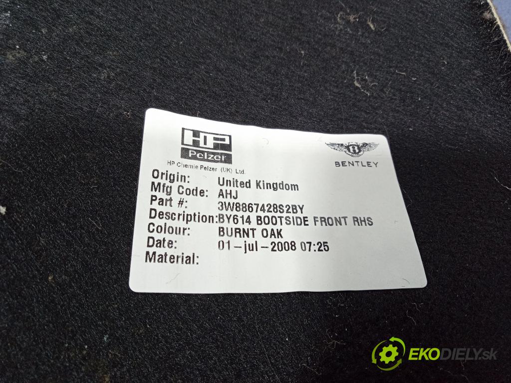 Bentley Contin gt sp 2008 Čalounictví: kufra: 3W8867428S