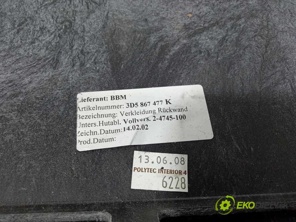 Bentley Contin gt sp 2008 Tapacír: kufr 3D5867477K