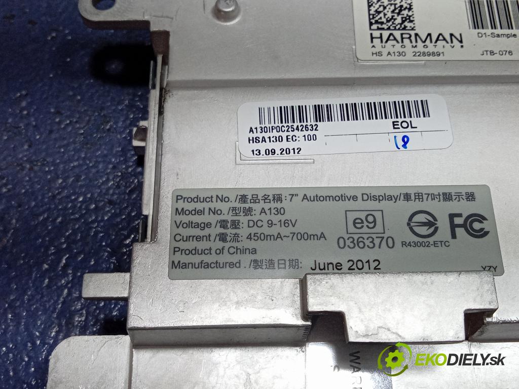 Audi A4 2013 Zobrazit: Rádio: / GPS 8R0919604