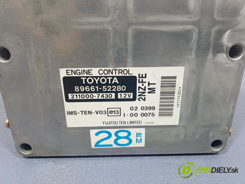 Toyota Yaris verso 2000 riadiaca jednotka Motor: 89661-52280